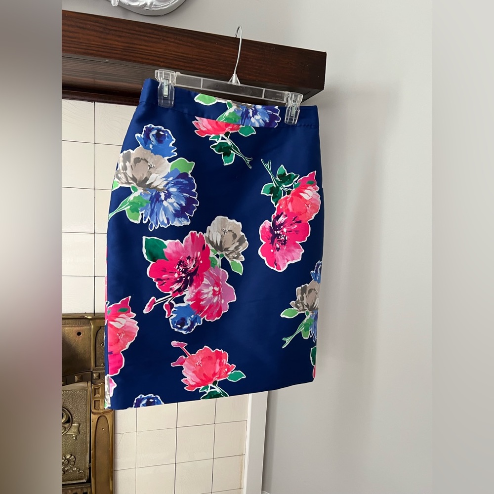 Kate Spade New York Blue Blooms Marit Skirt